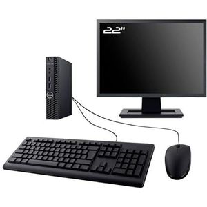 PC Dell Optiplex 3060 Micro Monitor 22"" Intel I5-8400T RAM 32GB SDD 240GB W11 WiFi (gereviseerd)