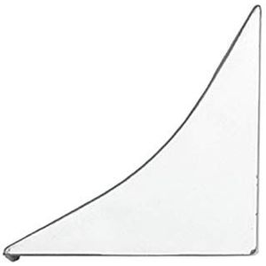 DQ-PP Hoekprofiel eindstuk, aluminium, 23 x 23 mm, pvc, keukenstrip voor het werkblad, afdekprofiel voor in de keuken, wandafsluitprofiel, tafelbladprofiel