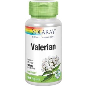 Solaray Valeriaan | 470 mg | valeriaanwortel | geschikt voor veganisten | 100 vegcaps