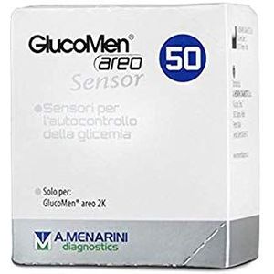 Menarini Glucomen Areo sensoren voor glucoseanalyse, 50 stuks