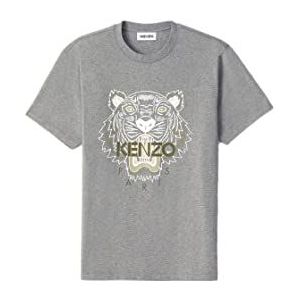 Kenzo Heren T-Shirt Tiger Zwart Tiger Blauw 100% Katoen (smalle maat) - zwart - Medium
