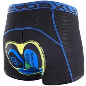 Fietsbroek Heren Shorts Cycling Gel Pad Mesh Fietsen Ondergoed Fiets MTB Racefiets Shorts (SHO013 Blauw, XX-Large)