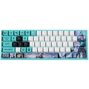 ButkUs Valorant Jett 29 stuks keycaps voor mechanisch gaming-toetsenbord, universele pc, PBT OEM-profielverf, sublimatie, slijtvaste coating, cadeau voor vrienden