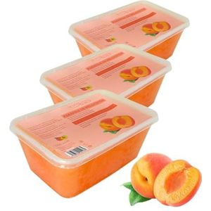 Paraffine PELOCOTON voor handen en voeten, 3 x 3000 ml, hydraterende paraffine, perzik, antioxidant