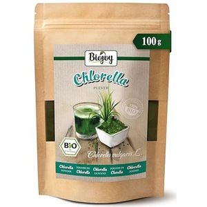 Biojoy BIO-Chlorella Poeder (100 g), natuurlijk en zonder toevoegingen (Chlorella vulgaris L.)