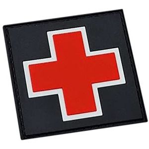 Medic Cross EMS IFAK PVC Patch (Glow in the Dark) Klittenband Patch
