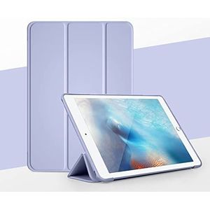 Hoes, Compatibel met iPad Pro 12,9 inch 2018/2020/2021/2022 Slim Stand Hard Back Shell Beschermende Smart Cover Case, lichtgewicht Shell Tri-Fold Folio Cover & Auto Wake/Sleep (Color : Lavender Viole