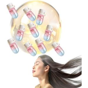 10 stuks parfum en haarolie, 2-in-1 avocadovoeding for pluizig haar, mini-haarparfumolie for vrouwen, langdurig for het herstellen van droog, pluizig en beschadigd haar(Aquatic floral notes)