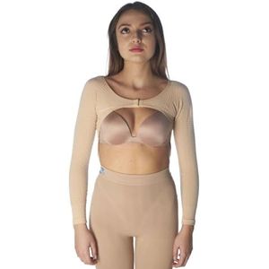 CzSalus Lipoedeem lymfoedeem verstevigende en slank makende K2 compressiemouwen (nude, S/M)