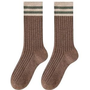 AHCover Verdikte halflange horizontale damessokken for kinderen Gekamd katoen Damessokken zonder botten Zweetabsorberende halflange sokken (Color : G)