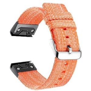 Nylon horlogeband met metalen Quickfit armband geschikt voor Garmin Enduro 2 / Descent MK1 MK2 MK2i armband geschikt voor Coros Vertix 2 26 mm band, 26mm, Nylon, agaat