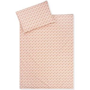 Julius Zöllner Kinderbeddengoed van 100% biologisch katoen, 100 x 135 cm + 40 x 60 cm, 2-delige set dekbedovertrek en kussensloop, met ritssluiting, Öko-Tex Standard 100, ruiten