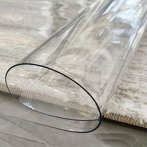 Bureaustoelmat, transparante PVC-vloerbeschermer, grote antislip transparante bureaumat voor tapijt harde vloer, transparante mat, antislip waterdicht, stil & thuis (70 x 150 cm)