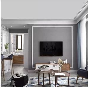 Zelfklevend behang slaapkamer behang, Zelfklevend behang, effen kleur zelfklevend behang verwijderbaar contactpapier zelfklevend behang vinylrol for muren kast(Gray,0.6x10m)