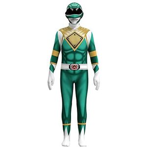 Tlarsun Green Ranger Kostuums Power Man Kostuums Jongens Ranger Kostuum voor jongens en meisjes van 4 tot 6 jaar, 130