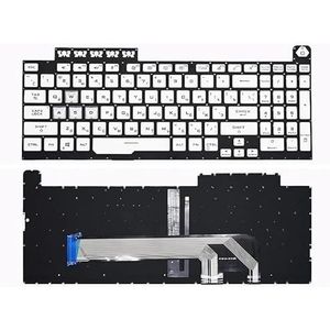 Laptoptoetsenbord met TUF voor gaming 8 F15 FX506 FA506 FA506II FX506H F17 FA706 FA706U FX706 FX706U(RU Write RGB light)