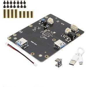 DollaTek Rasberry Pi 3 B + / 3 SATA HDD/SSD geheugenuitbreidingskaart, X820 V3.0 USB 3.0 mobiele harde schijfmodule compatibel met 2,5 inch SATA HDD/SSD