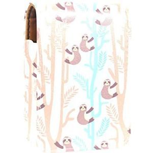 Gepersonaliseerde Lipstick Case Draagbare Make-up Tas Cosmetische Pouch Lippenstift Houder Make-up Organizer Luiaard (1), Meerkleurig, 9.5x2x7 cm/3.7x0.8x2.7 in