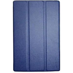 Ultradunne PU-leer harde schaal tablethoes geschikt for Lenovo Tab 4 8 TB-8504F TB-8504X TB-8504N(Color:Dark Blue)