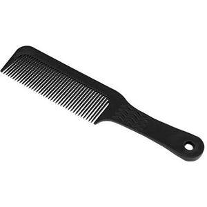Flat Top Clipper Kam Fijn Golvende Tanden Kapper Haar Cut Styling Kam Zwart