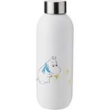 Stelton Trinkflasche Keep Cool Moomin Frost, Edelstahl, Blau, 0.75 Liter, 1372-6