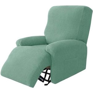 Stretch fauteuil hoezen, fauteuil stoel hoezen, 4-delige meubelhoes voor fauteuil bank hoes met externe zak (Color : #17)