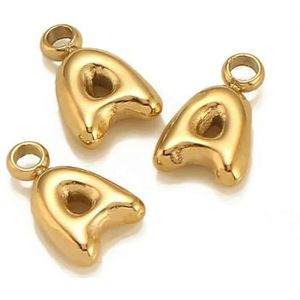 PANPOKI 2 stuks letterbedels zilver alfabet initiaal bedels kralen voor armbanden hangers sieraden Europese armbanden halskettingen sieraden cadeau voor dames, Universal Kompatibilität Charms