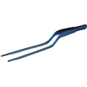 JB Prince Blauwe Offset Fijne Tip Pincet 7.8 cm