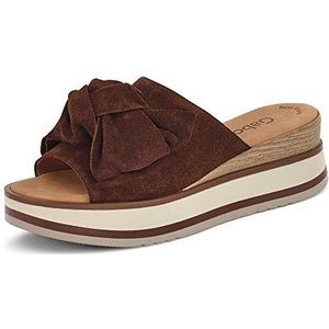 Gabor Damessandalen, damessandalen, beste pasvorm, slippers, slip-on schoenen, slip-ons, backless, whisky (natuur), 40,5 EU / 7 UK, blauw, 40.5 EU