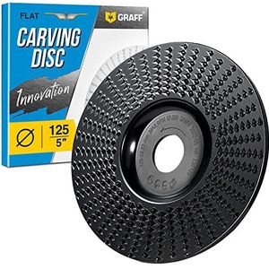GRAFF - Houtslijpschijf - 115 mm - Raspschijf voor het Snijden en Slijpen van Hout