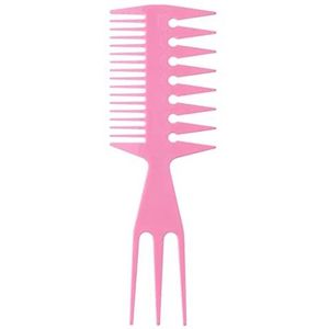 Retro Vrouwen Mannen Olie Voor Hoofd Styling Haarborstel Dubbelzijdig Brede Tand Haar Kam Pick Visgraat Vork Salon Kappers Tool Haar Kammen Voor Vrouwen Accessoires Dikke Haar