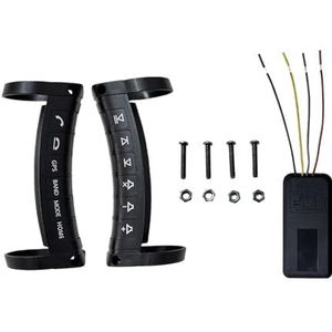 Auto Stuurwielbedieningsknoppen Voor Autoradio DVD GPS Universele Draadloze Stuurwielafstandsbediening Multifunctionele Knop Afstandsbediening Bluetooth