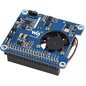POE HAT for Raspberry Pi 4B 3B+,802.3af/at-compliant,Power Over Ethernet HAT (C) Expansion Board for Raspberry Pi 3B+ 4B,with Cooling Fan and Heatsink