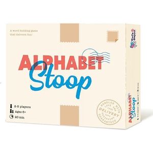 Pops & Bejou Games Alphabet Stoop Game | Woordspel | Bezorgers | Leeftijd 6+ | Voor 2-5 Spelers | 20 Min Speeltijd | Gemaakt
