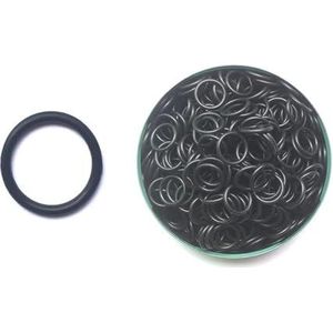 500/200/100/50 Rubber Zwarte O-ring Afdichting Pakking Dikte CS 1 mm OD 4~30 mm Olie Slijtvast Automobiel Benzine Nitril ORing (Color : 100pcs, Size : OD 13mm CS 1mm)