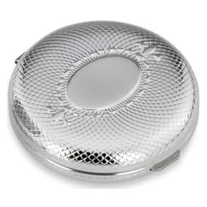 Pillendoos rond filigraan 3 vakken 6x2 cm premium zilver geplateerd edel verzilverd