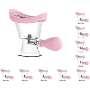 10 Set Siliconen Eye Wash Cups Ogen Cleaner Ogen Reiniging Schoon Vermoeide Ogen Roze, 8,2x6,6x4,8 cm