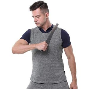 Steekwerende kleding, lichtgewicht en ademend anti-mesbestendig vest, snijbestendig polymeermateriaal, for mannelijke en vrouwelijke bescherming(Size:S)