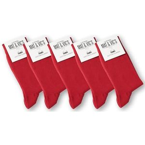 Mat & Vic's 5 paar sokken voor hem en haar, katoen klassiek, comfortabel, klimaat regulerend