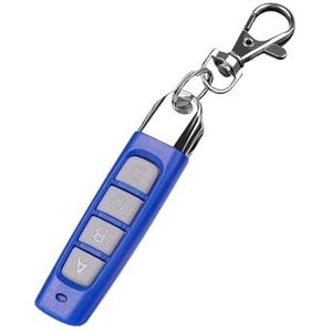 Garagedeur afstandsbediening, 433MHz Auto Copy Afstandsbediening 4 Kanaals Code Garagepoortdeuropener Controller Duplicator Klonen Autosleutel,voor elektrische poortdeur garagedeur(Blue-Grey)