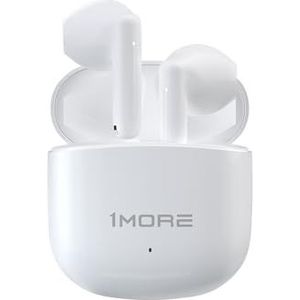 1MORE Q10 draadloze oordopjes, Bluetooth 5.3 half-in-ear oordopjes, comfortabele pasvorm, stereohoofdtelefoon met diepe bas en dubbele microfoons, 26 uur speeltijd, IPX4 waterdichte. (Wit)