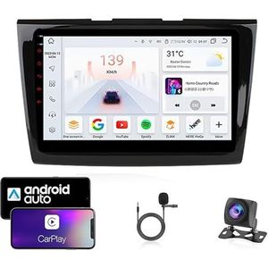 9 Inch Autoradio Compatibel voor Ford Taurus 2015-2017 met GPS Navigatie CarPlay Android Auto Acht-Core 4G Bluetooth WiFi MirrorLink Stuurwiel Afstandsbediening(T3 8 Core 4G+Wifi 2G+32G)