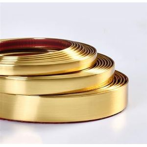 Molding Trim Gemetalliseerde Afwerking Kit Strip, 9.8FT zelfklevende wandafwerking, flexibele kit- en sierstrips, decoratieve bekleding wandrandstrip waterdichte spleetafdichtingstape, doe-het-zelf ra