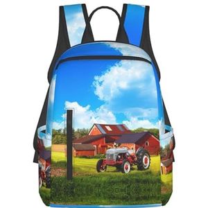 EdWal Leuke Luipaardprint Lichtgewicht Mode Casual Rugzak College Bag, Voor Outdoor Travel Business Work, Bedrijf boerderij Tractor, Eén maat