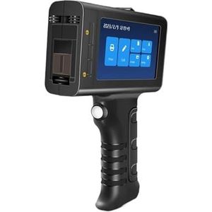 Draagbare handheld inkjetprinter for batchnummer barcode UV QR-code logo textiel hand datumprinter label coderingsmachine voor Tekst Barcode Datum Tijd, etc(With 1 black ink)