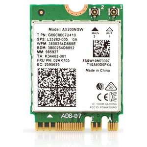 HighZer0 Electronics AX200 WiFi 6 Adapter | Dual-Band 802.11ax M.2 Wifi Card for PC | Up to 2.4 Gbps | No vPro | Supports Bluetooth 5.2 & Intel, AMD, Windows 10/11, Linux AX200NGW