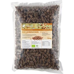 Makana BIO Lijnkoekenpellets (granulaat) voor paarden, 1,5 kg zak