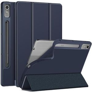 Tablet Case Geschikt for Lenovo Tab P12 12.7 inch 2023 & Xiaoxin Pad Pro 12.7 Magnetische Soft Silicon Back Shell funda(Color:Dark blue,Size:For Tab P12 12.7 inch)