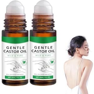 Biologische Golden Castor Olieroller, Castor Olie Rozenkwarts Roller, Geschikt voor Lichaam en Haarhuid