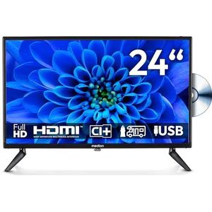 MEDION - MD 824001 - Full HD TV - 59,9 cm - Ingebouwde DVD-speler - Ideaal voor Camping